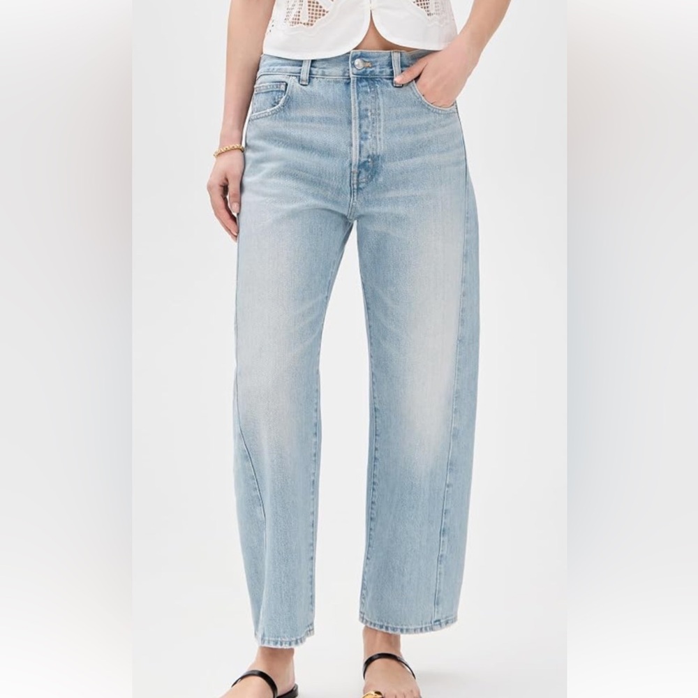 Madewell pieced barrel jeans sz 27 foster wash